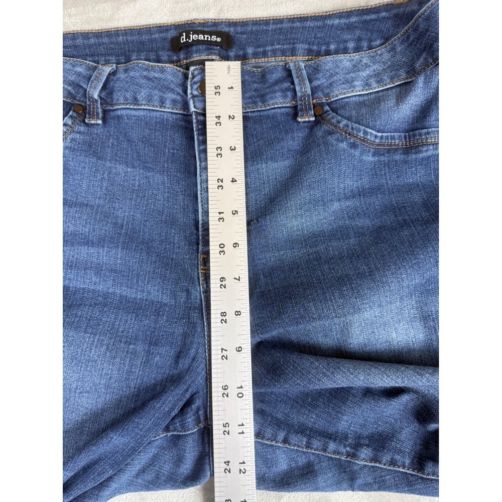d.jeans Womens Medium Wash Skinny Jeans Size 16 Stretch Denim RN 55356 - Picture 6 of 9